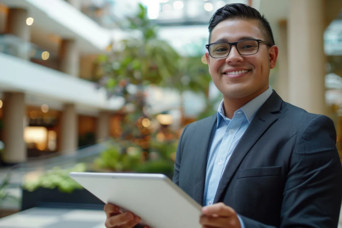 emprendedor feliz por conocer los beneficios de crear empresa en nuevo mexico