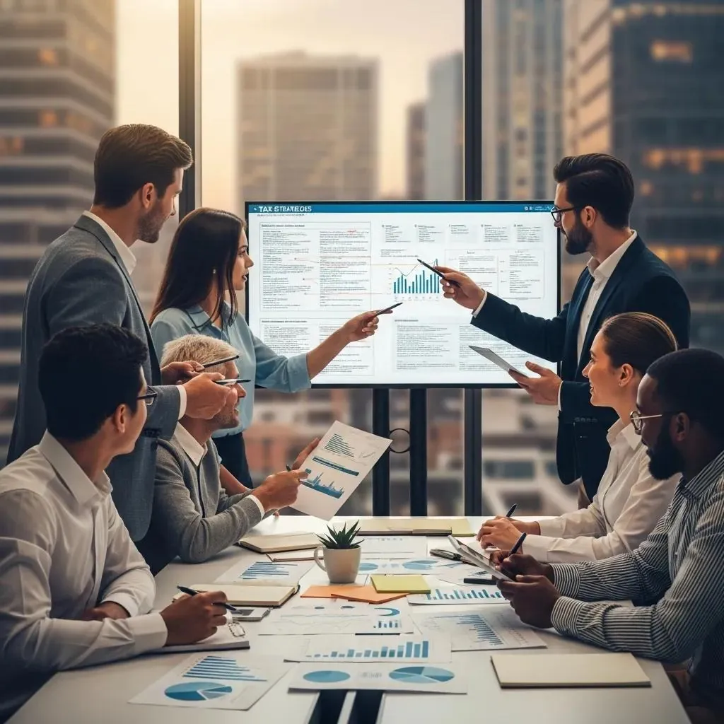 Empresarios que colaboran en la estrategia fiscal internacional