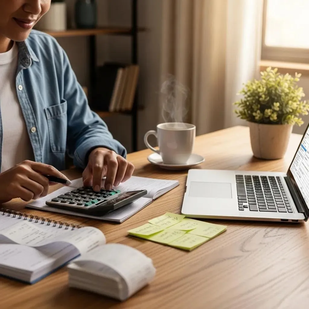 Propietario calculando el impuesto sobre el trabajo por cuenta propia para su sociedad de responsabilidad limitada (LLC) unipersonal.