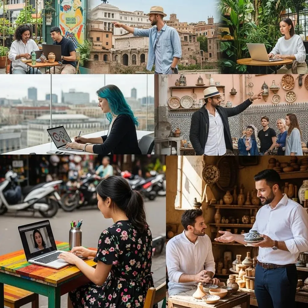Empresarios diversos que trabajan en el extranjero: ejemplos de ingresos obtenidos en el extranjero.